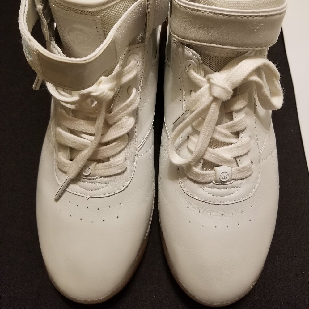 Michael Kors High-Top Shoes/ Sneaker White Leather